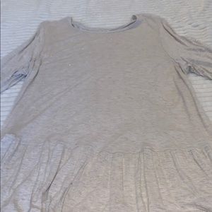 Old navy oatmeal top with gold detail